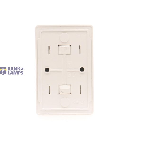 Interdediate switch with LED indicator light, (module), 10AX, quick connection, white image 1