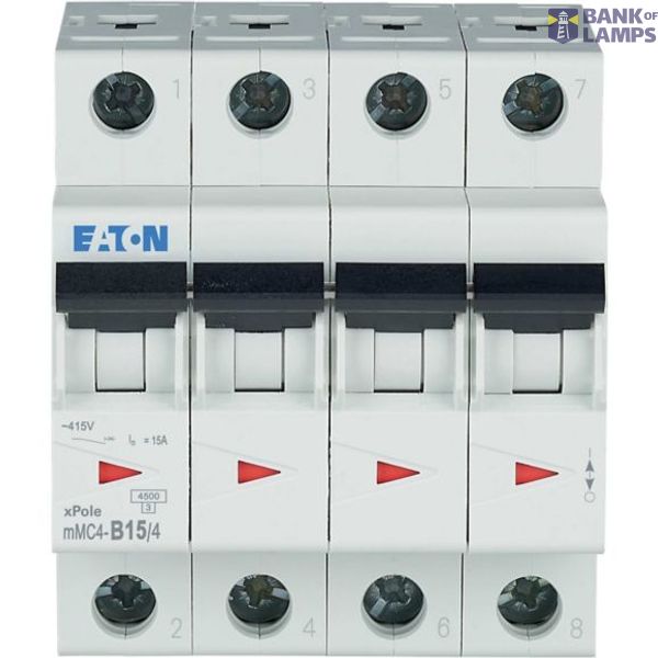 mMC4-B15/4 Eaton Moeller series xPole (Style 5) - mMC4/6/M MCB image 1