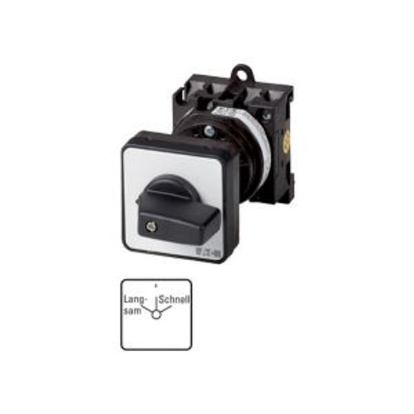 T0-2-15435/Z Changeover switches, T0, 20 A, rear mounting, 2 contact unit(s), Contacts: 4, With spring-return from HAND, 45 °, momentary/maintained, With 0 (Off) p image 4