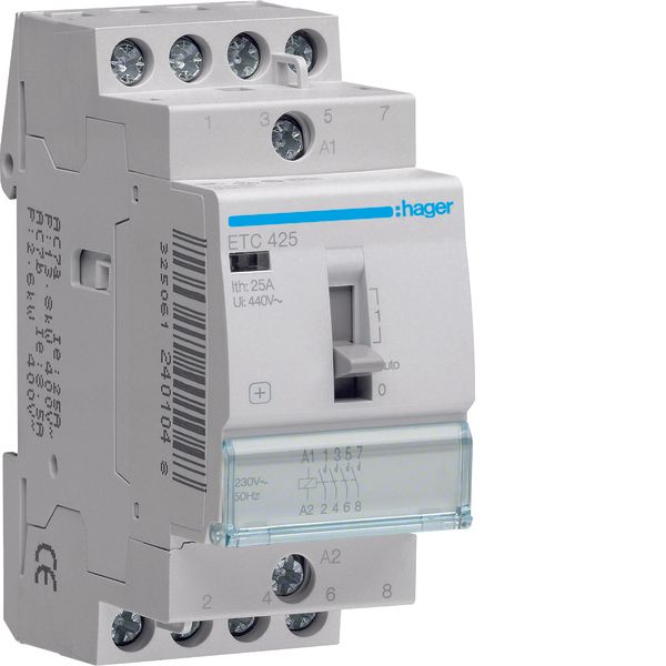 Night & Day Contactor 25A, 4NO, 230V image 1