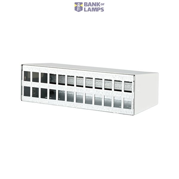 Keystone surface mount housing 2x12 port pure white, unequipped image 1
