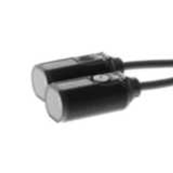 Photoelectric sensor, M18 threaded barrel, plastic, red LED, through-b E3F12008D image 3