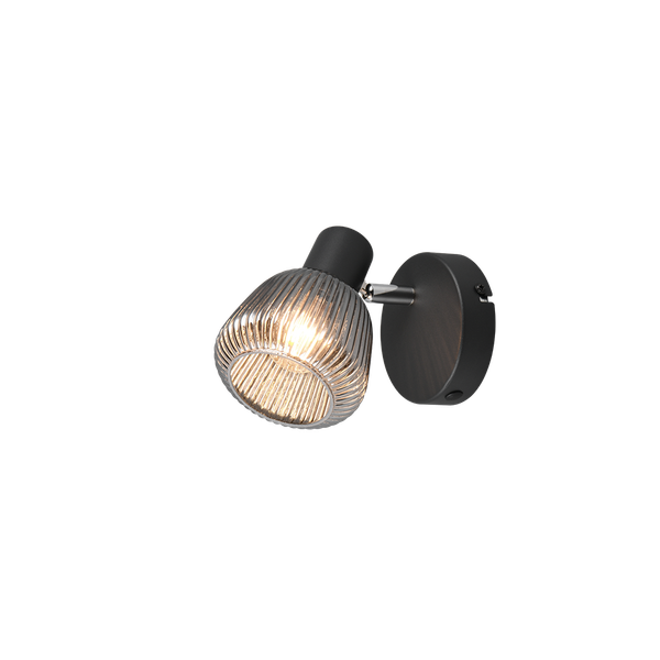 Tarifa spot 1-pc E14 matt black/chrome plated image 1