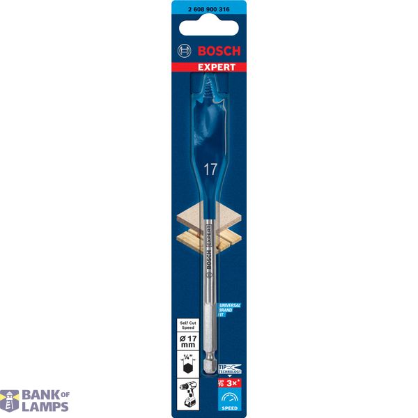 EXPERT Self Cut Speed Spade Drill Bit 17 x 152 mm image 2