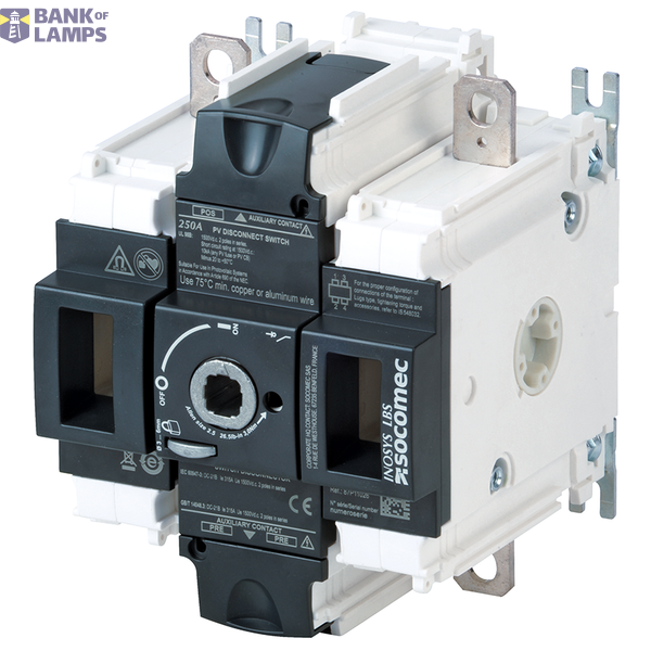 Load break switch body 1500Vdc 200A 1+1P INOSYS image 3