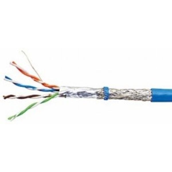 SF/UTP Cable Cat.5e, 4x2xAWG24/1, PVC, Eca, blue (The price is shown without markup on metals. Request a quote for accurate information) image 1