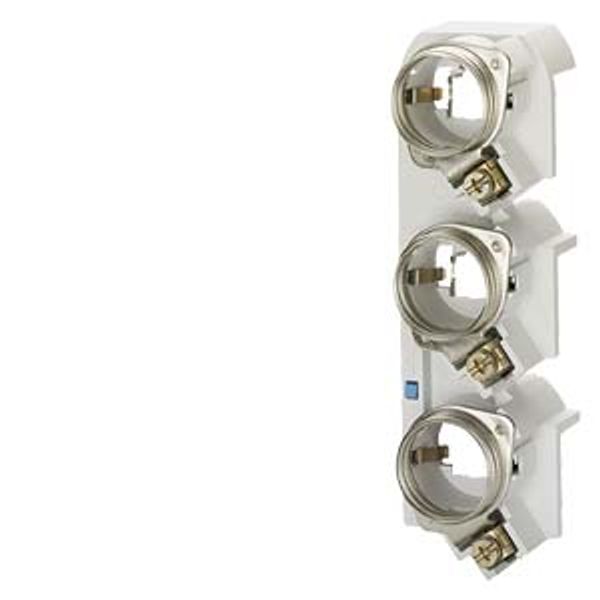 SR60 base DIAZED DIII 3-pole 690 V AC 500 V DC for screw adapter for 5/10 mm image 1