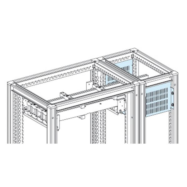 Prisma PH - horizontal cover - form 2 - W= 300 mm - D= 500 + 300 mm - 3M busbar image 1