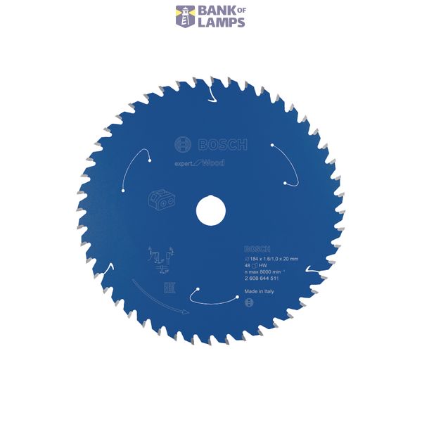 Expert for Wood Circular Saw Blade for Cordless Saws 184x1.6/1x20 T48 image 1