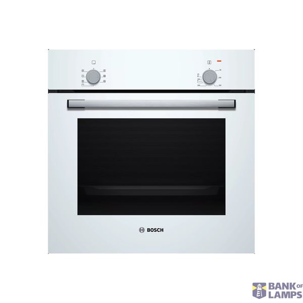 Bosch Oven | HBF010BV1S | 66 L | Electric | Manual | Control knob | Height 59.5 cm | Width 59.4 cm | White image 1