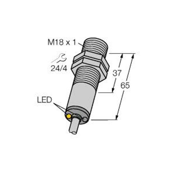 Photoelectric Sensor Diffuse Mode Sensor with Fixed-Field Background Suppression   M18SP6FF100 image 2