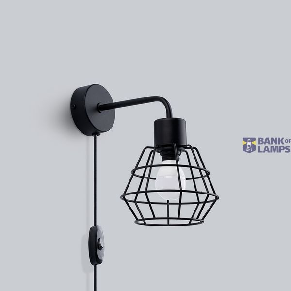WALL LAMP SUBA BLACK E27 1X15W IP20 image 8