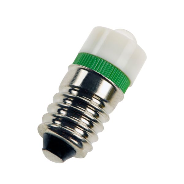 E10 T10X24 S.LED Green 235V AC/DC image 1