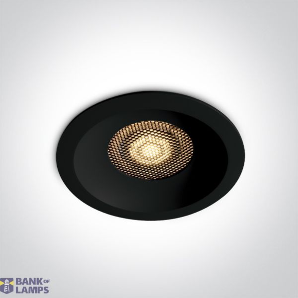 BLACK 30W CCTV HONEYCOMB IP20 230V DARK LIGHT image 1