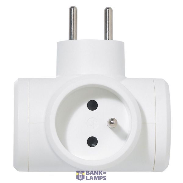 ADAPT. SIDE 3X2P+T 16A, WHITE image 1