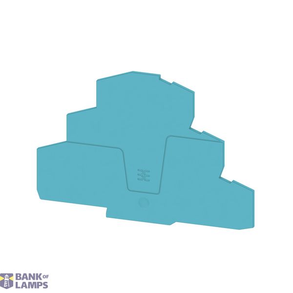 End plate for terminals, blue, Height: 118.5 mm, Width: 2.1 mm, V-0, W image 1