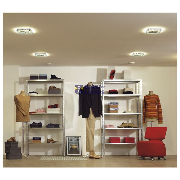 QUOR 52/G EVG downlight, white , glass partially frosted, TC-DE, 2x 26W image 3