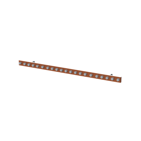 QR8HP4010 Horizontal PE busbar, 40 mm x 800 mm x 10 mm image 2