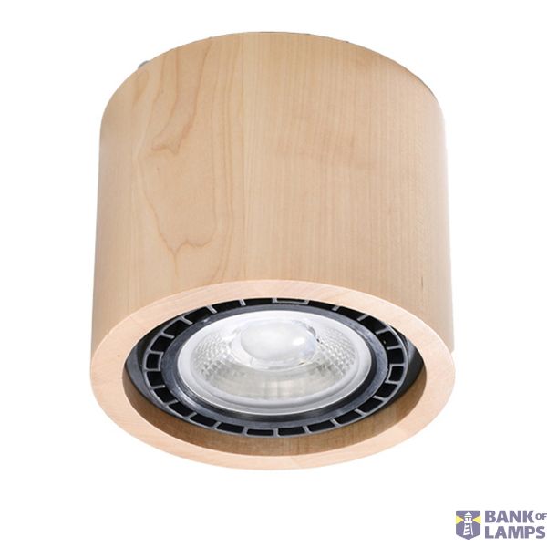 SPOT BASIC 1 NATURAL WOOD GU10 1X40W IP20 image 6