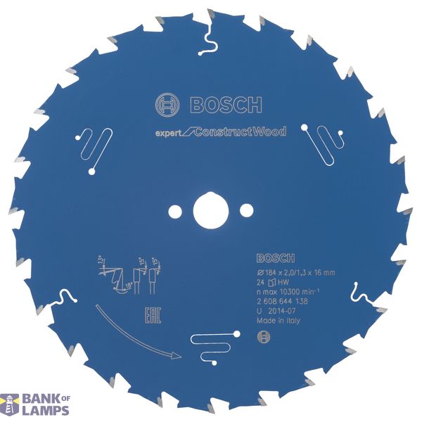 Expert for Construct Wood circular saw blade 184 x 16 x 2,0 mm, 24 image 1