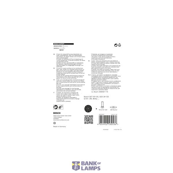 EXPERT Multihole Backing Pads Universal 125 mm, Soft image 1