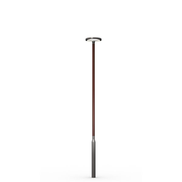 Wooden pole SAGA 6W AKZO 900 GREY/SAFFRON image 1