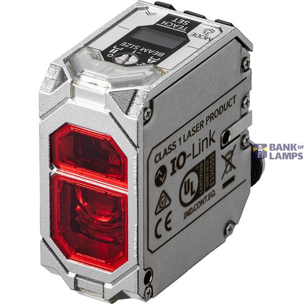 Photoelectric sensor, aluminum die cast (chrome plating) case, red las image 2