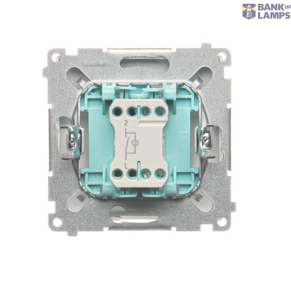 Touch panel 1 module, Modul 1: 2 horizontal touch fields, Fixing: horizontal, White pearl image 1