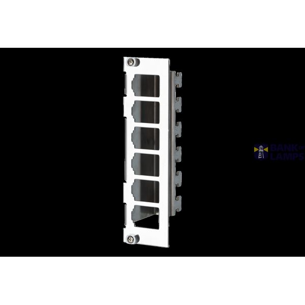 Modul module frame 3RU, 7HP 6 port stainless steel unequipped image 2