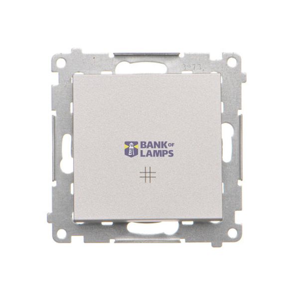 Intermediate switch, 10AX, matt aluminum image 1