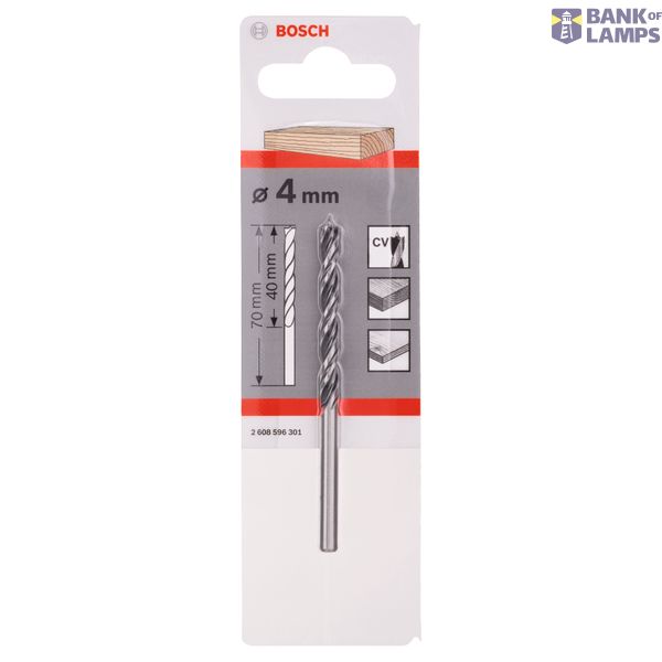 Standard brad point drill bits 4 x 43 x 75 mm, d 4 mm image 2