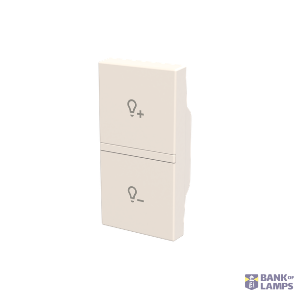 Rocker cover dimmer symbol - 1M - Total White image 2