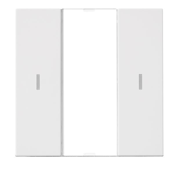 KNX push-button 1-fold with status LED, white image 1