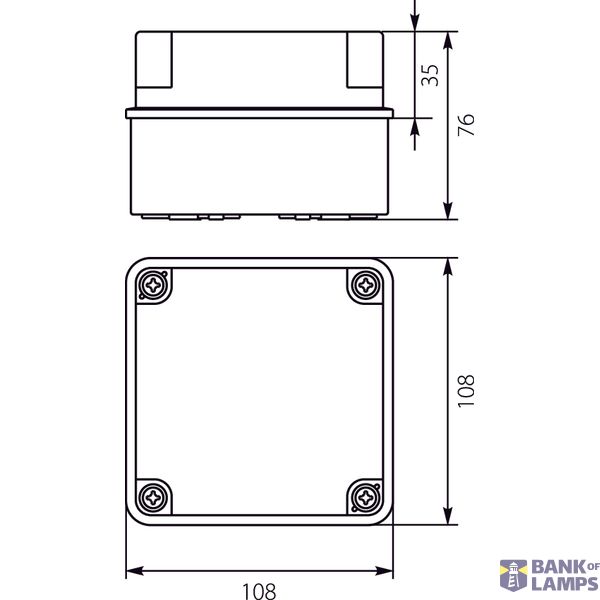 OH-1B.3 Hermetic housing with metal plate image 2