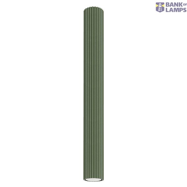 CEILING TUBE PIPE 60CM WITH ELEGANT GROOVING GREEN CARBON FOR A MODERN LIVING ROOM image 7