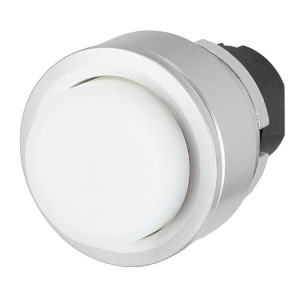 Projecting push-button, illuminated, flush-mount, momentary, clear image 1