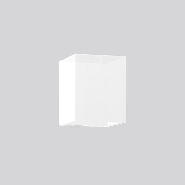 Shade L 242 B 242 H 300, Fabric Chintz colour: white image 1