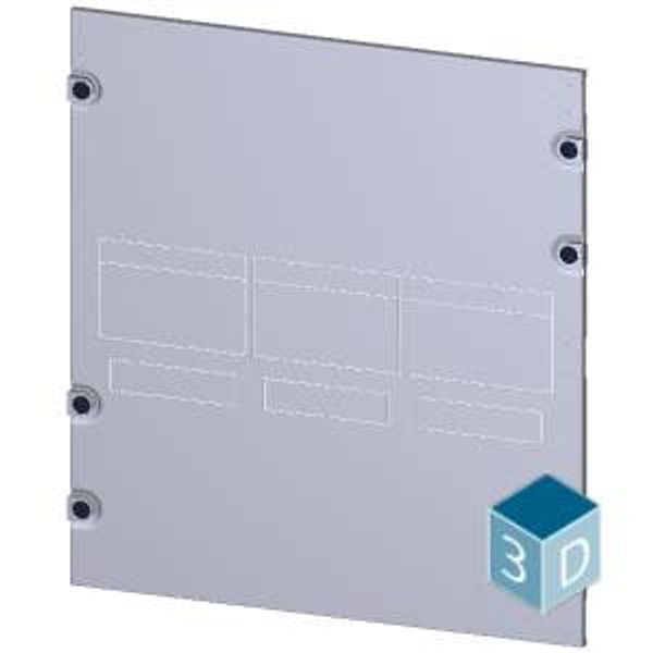 Masking frame 3VA13 (400 A), 3VA14 (630 A), 3VA23 (400 A), 3VA24 (630 A), 3-pole, image 1