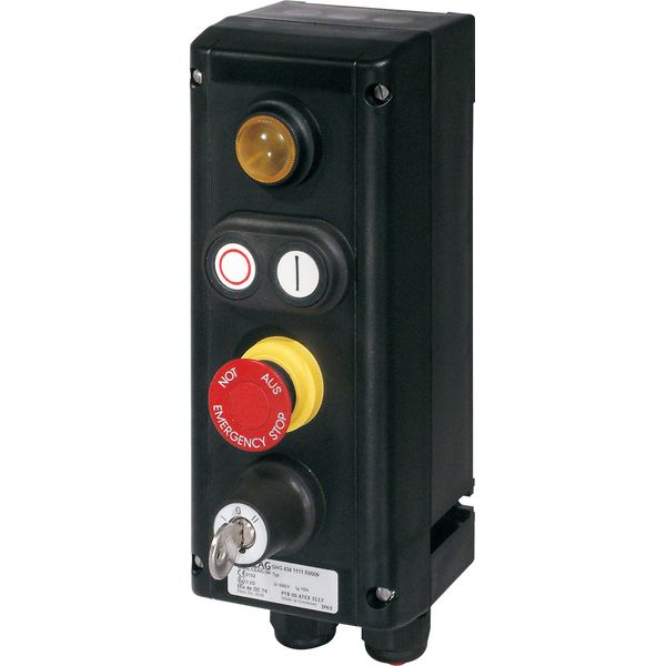 T0-1-8214/I1 Changeoverswitches, T0, 20 A, surface mounting, 1 contact unit(s), Contacts: 2, 45 °, momentary, With 0 (Off) position, with spring-return from both d image 537
