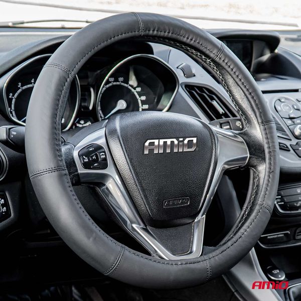 Steering wheel cover Leather Series SWC-48-L (39-41cm) image 1