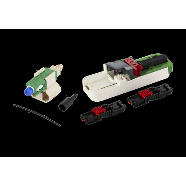 OpDAT FASTTM Hybrid connector kit SC APC OS2 20 pieces for buffered fi image 1