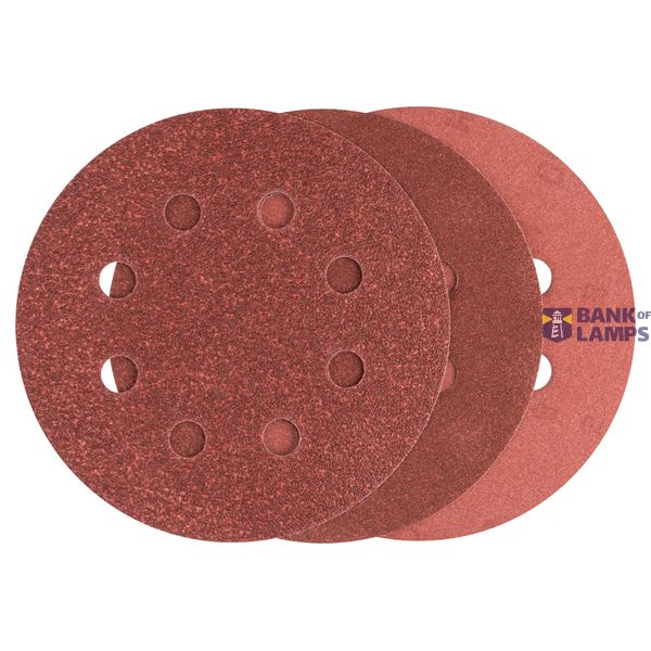 25-piece sanding sheet set for random orbit sanders, grit 80, 120, 240 115 mm image 1