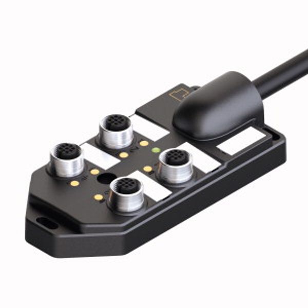 Passive Actuator/Sensor Box, M12 × 1 With Homerun Cable, 4-port   TB-4M12-5P3-5/TXL image 2