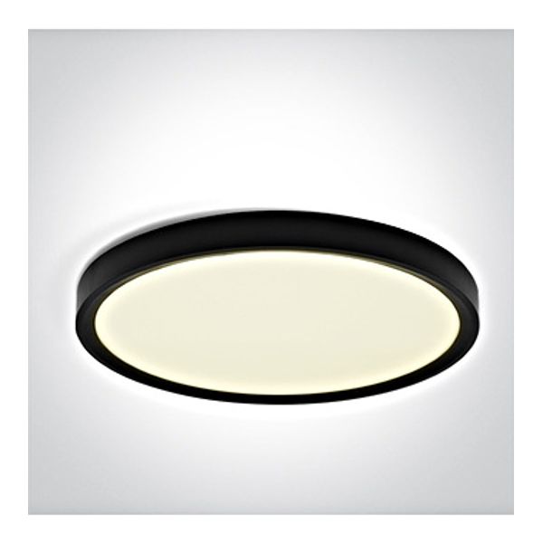 62006D/B/V BLACK PLAFO 50W CCTV IP20 230V image 1