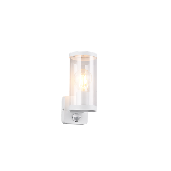 Bonito wall lamp E27 matt white motion sensor image 1
