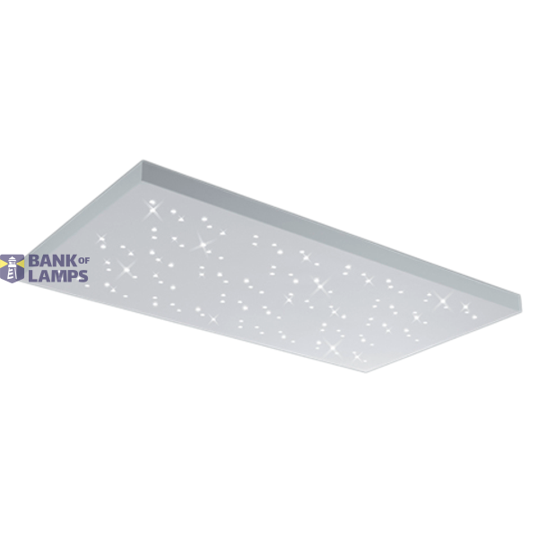 Titus LED ceiling lamp 110x60 cm white image 1