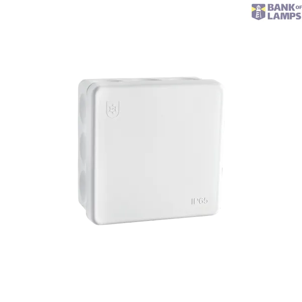 IP65 TERMINAL 85X85 BOX WHITE 6-PACK image 1
