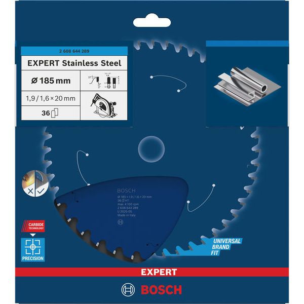 Circular saw blade Expert for Stainless Steel 185 x 20 x 1,9 x 36 image 3