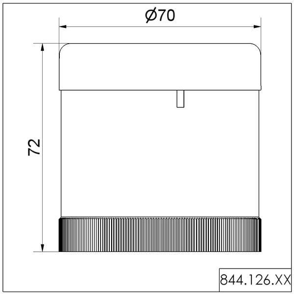 Siren element 8 tne 230VAC BK image 2