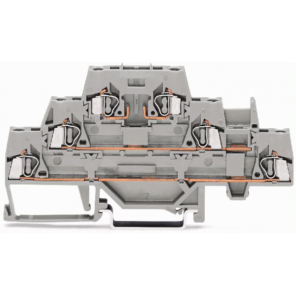 Triple-deck terminal block with additional jumper position on lower le image 3
